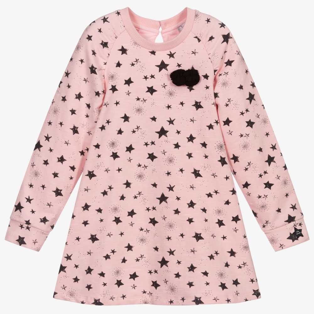 Tutto Piccolo-Pink Stars Dress Set | Childrensalon Outlet