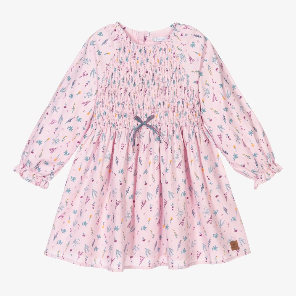Tutto Piccolo-Pink & Teal Green Dress Set | Childrensalon Outlet