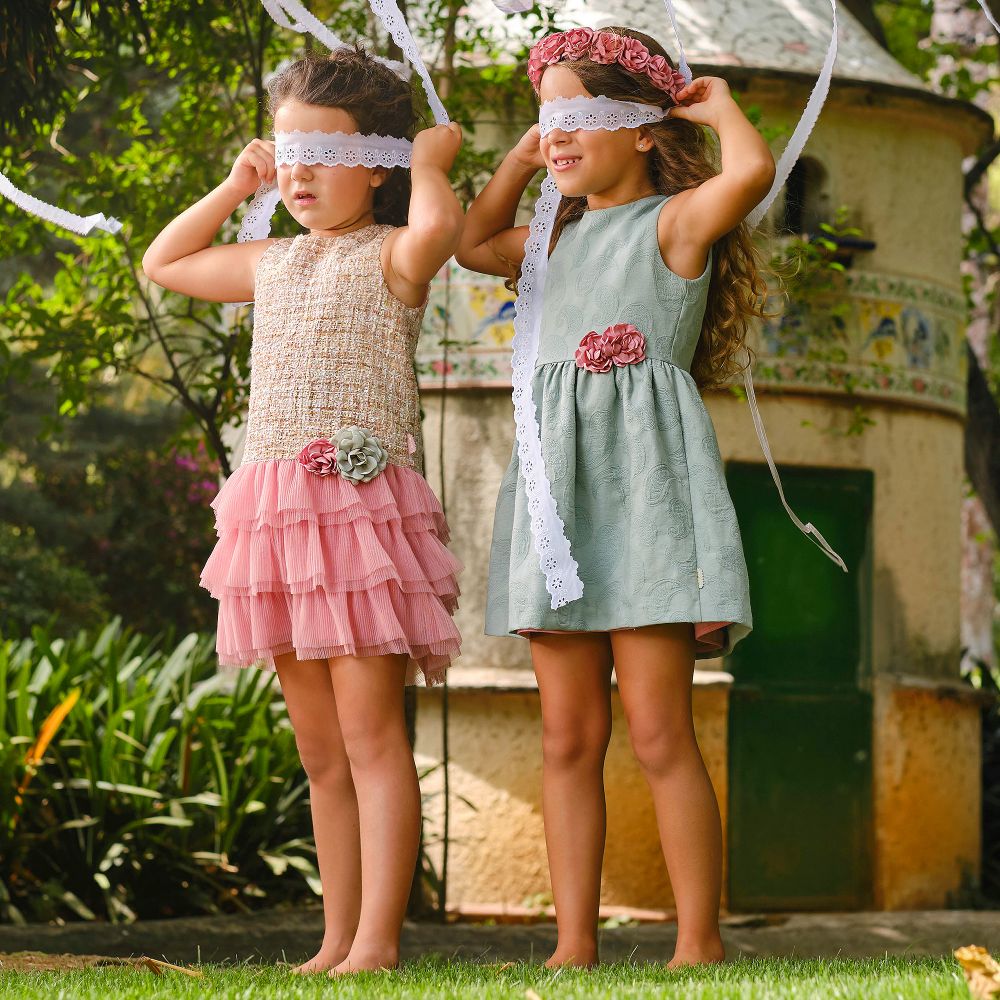 Tutto - Pink Tweed & Tulle | Childrensalon Outlet