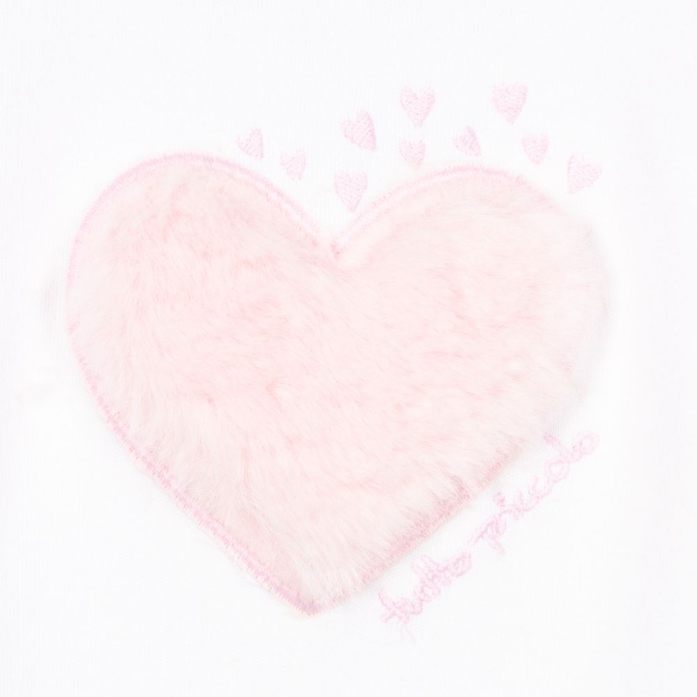 Tutto Piccolo-Pink & White Cotton Baby Top | Childrensalon Outlet