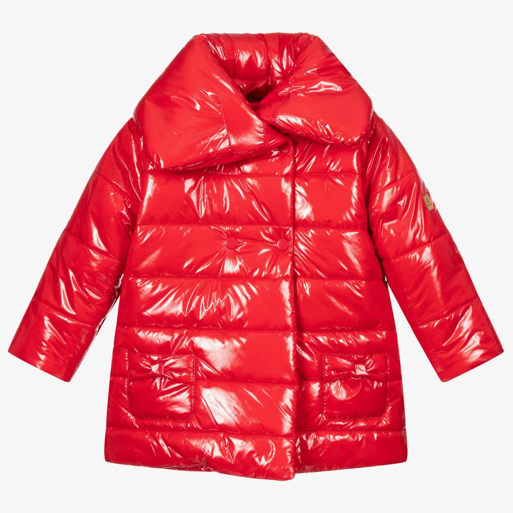 Tutto Piccolo - Red High Shine Puffer Coat | Childrensalon