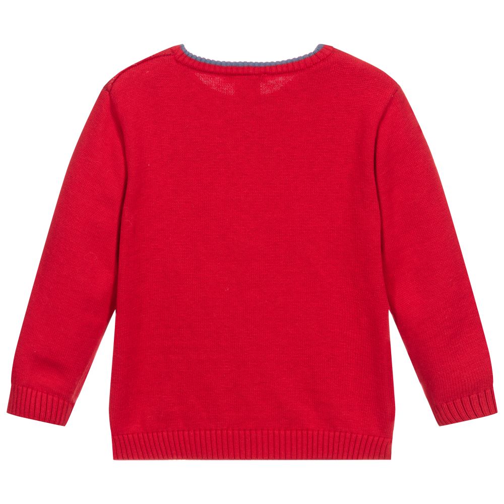 Tutto Piccolo-Red Sausage Dog Sweater | Childrensalon Outlet
