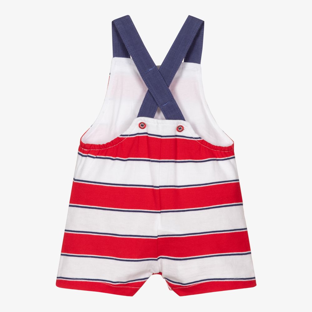 Tutto Piccolo-تبّان دانغريز أطفال ولادي قطن جيرسي مقلم لون أحمر وأبيض | Childrensalon Outlet