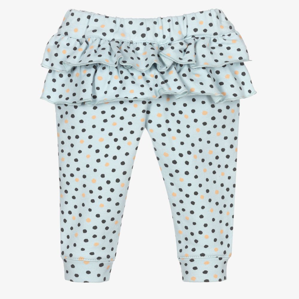 Tutto Piccolo-Sea Green Cotton Baby Trousers | Childrensalon Outlet