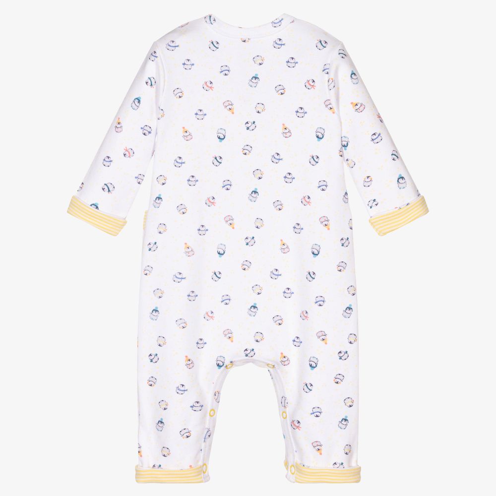 Tutto Piccolo-White Cotton Jersey Romper | Childrensalon Outlet