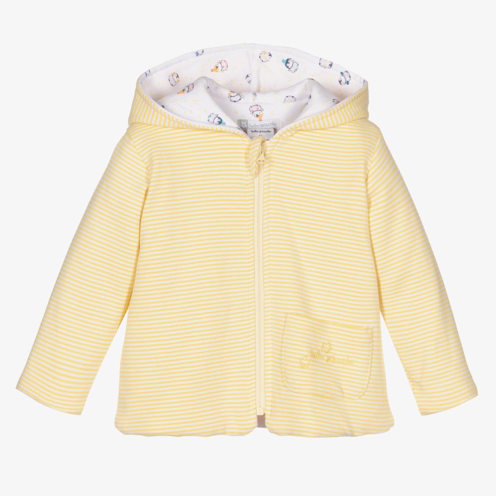 Tutto Piccolo - Yellow Cotton Pram Coat  | Childrensalon