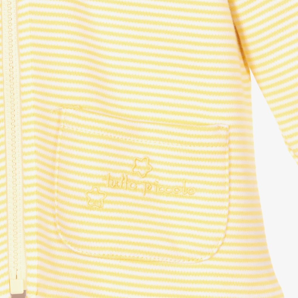 Tutto Piccolo-Yellow Cotton Pram Coat  | Childrensalon Outlet