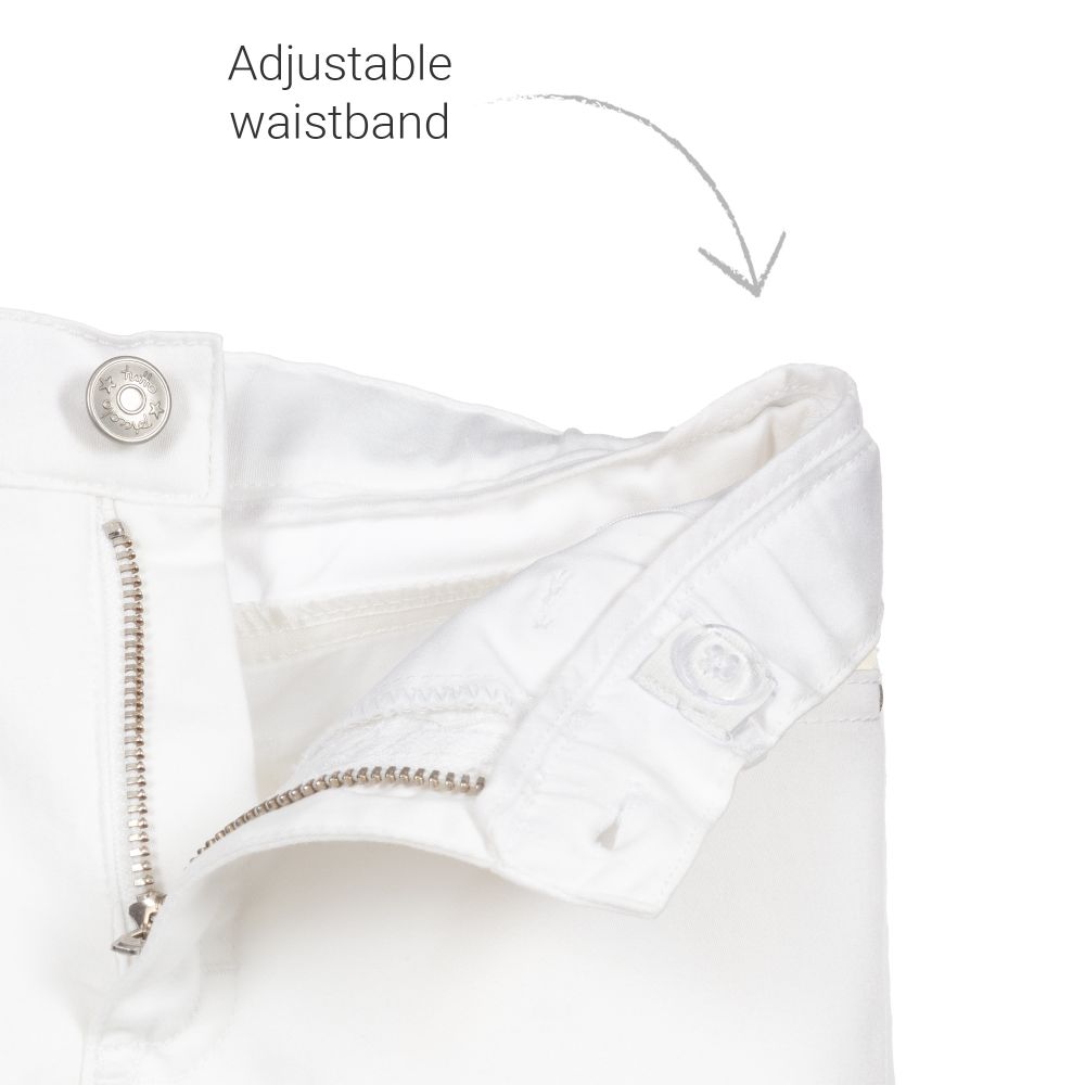 Tutto Piccolo-Yellow & White Trouser Set | Childrensalon Outlet