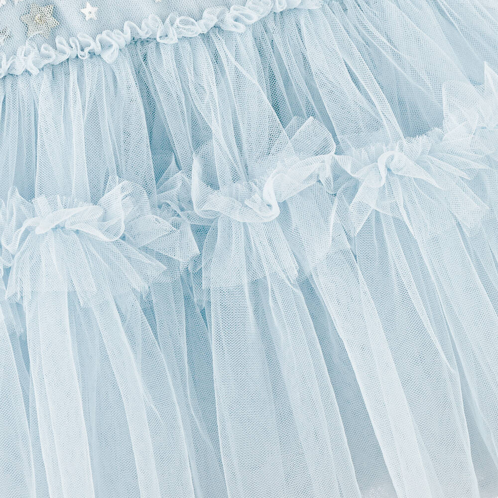 Tutu du Monde-Baby Girls Blue Tulle Star Tutu Dress | Childrensalon Outlet