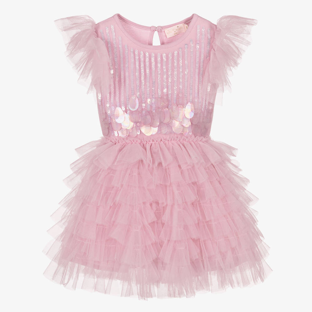 Tutu du Monde-Baby Girls Candy Pink Tulle Sequin Dress | Childrensalon Outlet