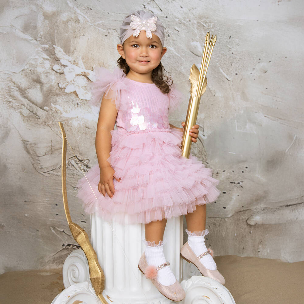 Tutu du Monde-Baby Girls Candy Pink Tulle Sequin Dress | Childrensalon Outlet