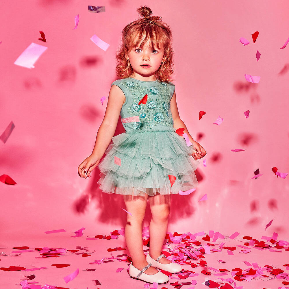 Tutu du Monde-Baby Girls Green Tulle Tutu Dress | Childrensalon Outlet