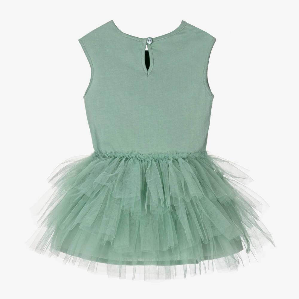 Tutu du Monde-Baby Girls Green Tulle Tutu Dress | Childrensalon Outlet
