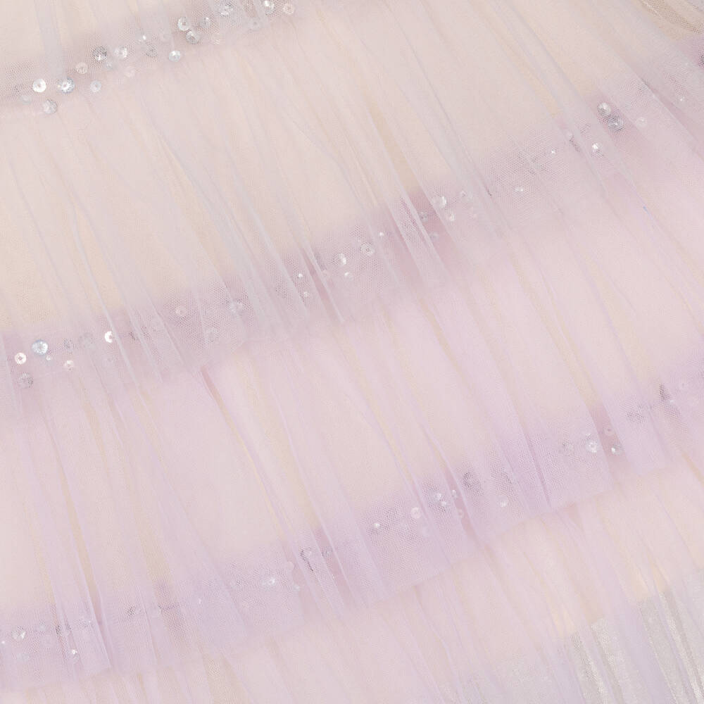 Tutu du Monde-Baby Girls Ivory & Lilac Purple Tulle Dress | Childrensalon Outlet