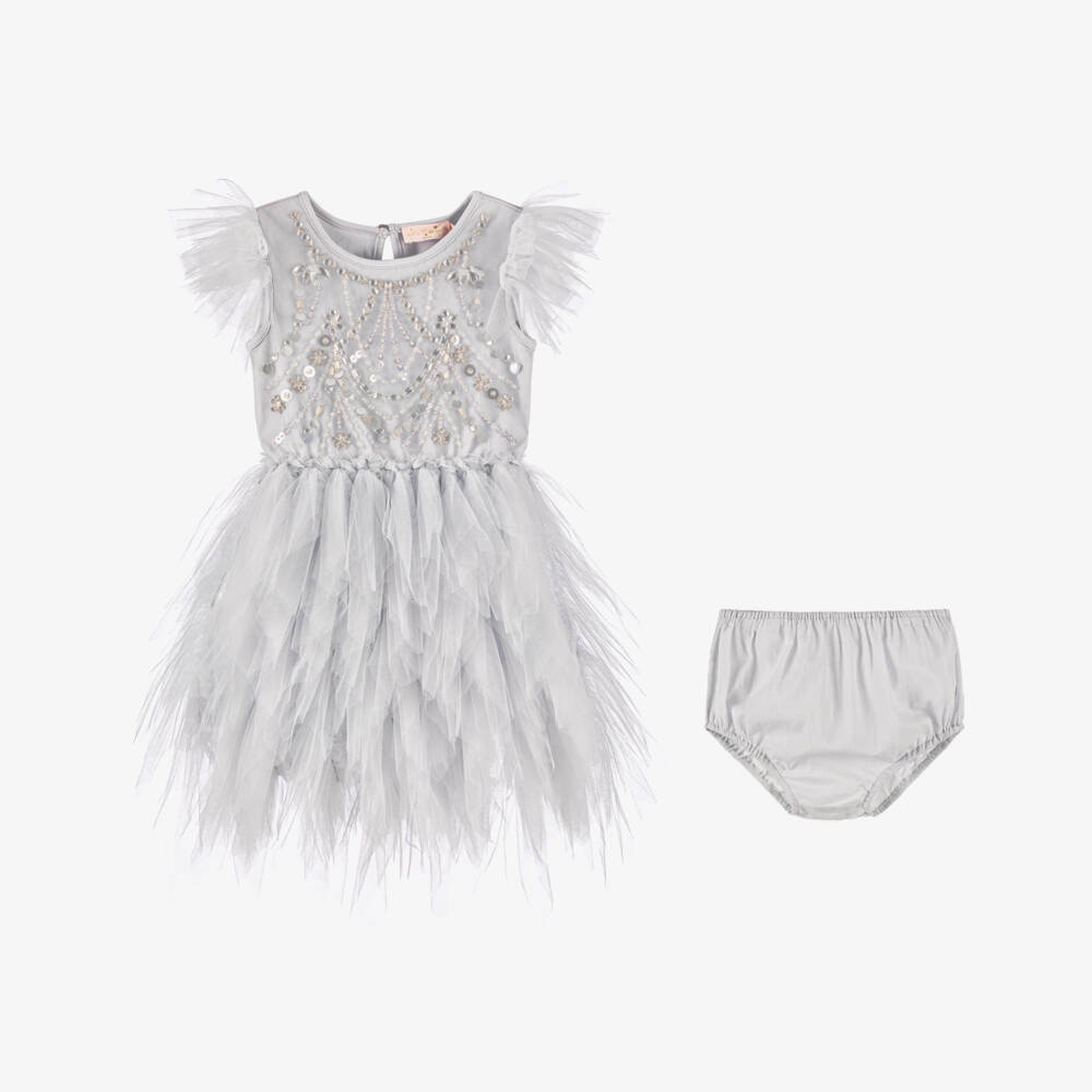 Tutu du Monde-فستان تول أزرق مزين بالترتر للبنات | Childrensalon Outlet