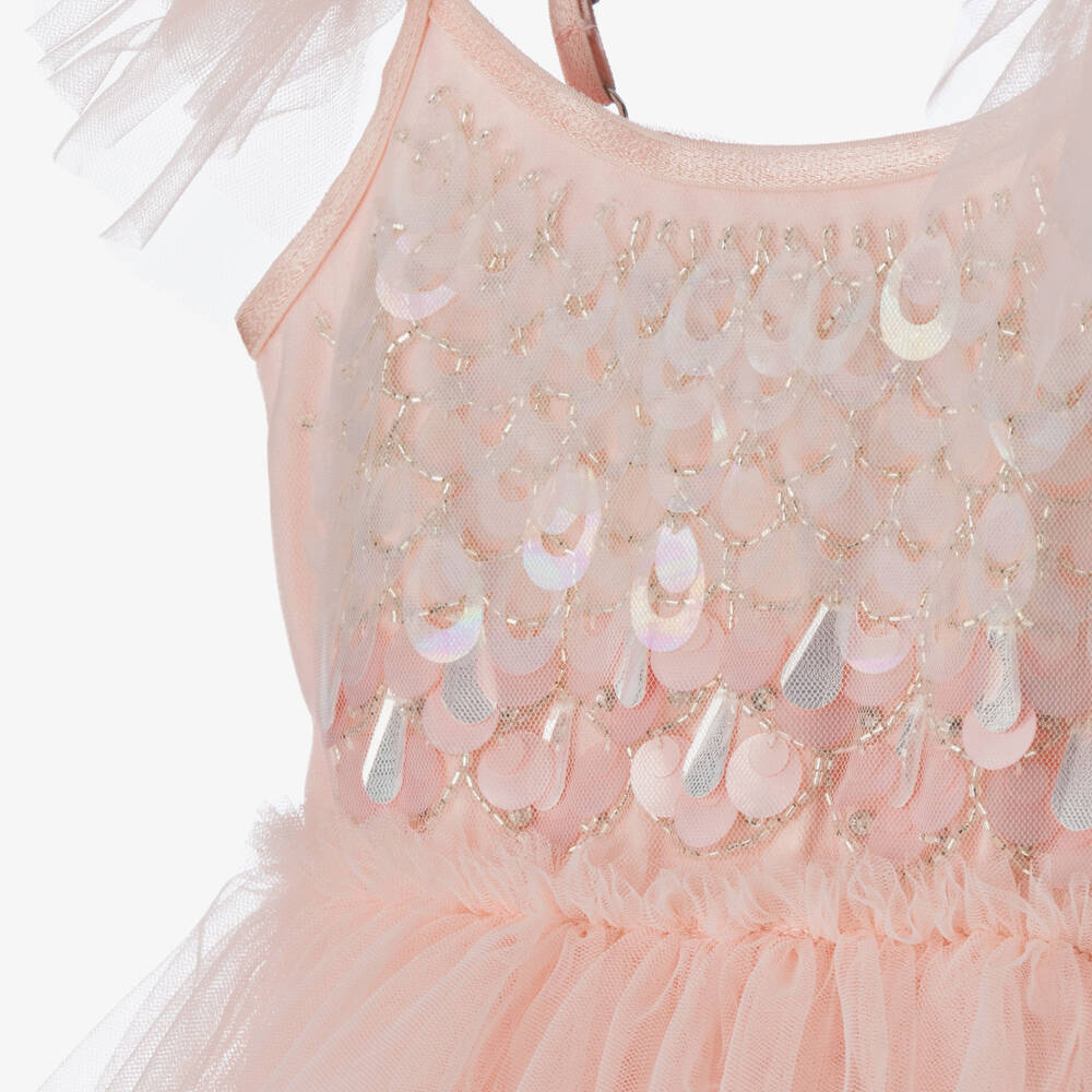 Tutu du Monde-Baby Girls Pale Pink Sequin Embellished Tulle Dress | Childrensalon Outlet