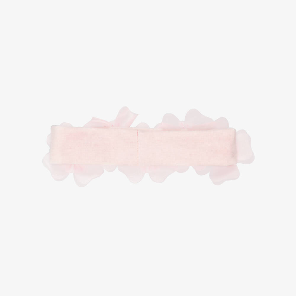 Tutu du Monde-Baby Girls Pink Organza Flower Headband | Childrensalon Outlet