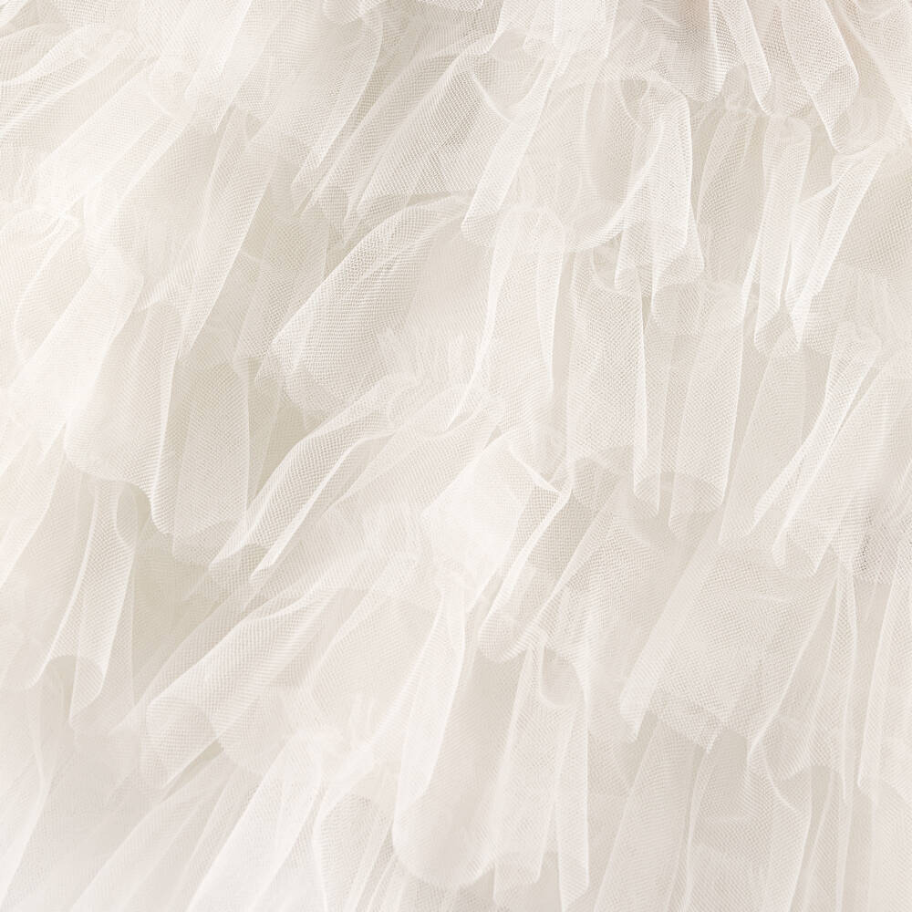 Tutu du Monde-Baby Girls White Tulle Dress | Childrensalon Outlet