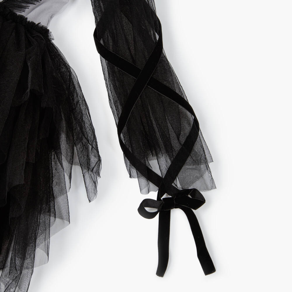 Tutu du Monde-Black And White Tulle Corset Style Ls Dress | Childrensalon Outlet