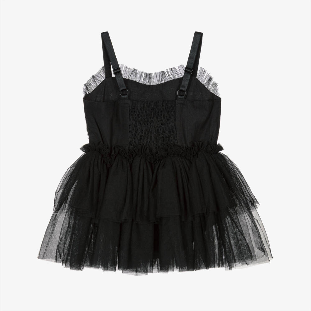 Tutu du Monde-Black Spider Sequin Tulle Strappy Dress | Childrensalon Outlet