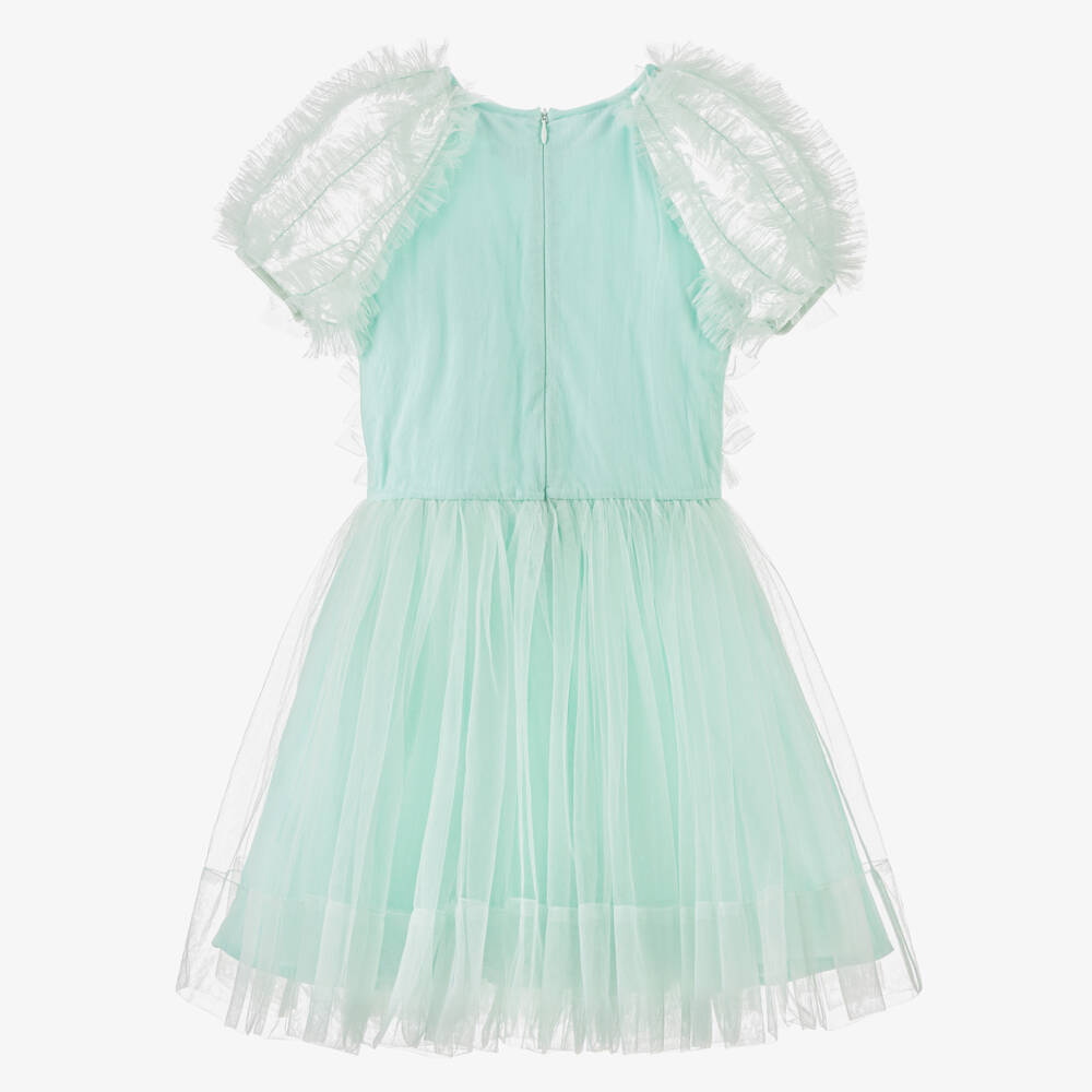 Tutu du Monde-Girls Aqua Blue Tulle & Sequin Dress | Childrensalon Outlet