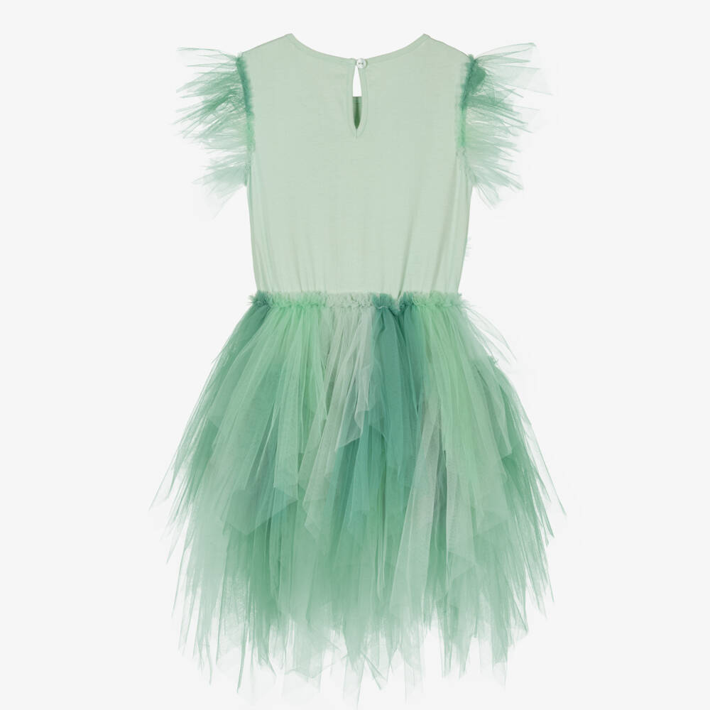 Tutu du Monde-Girls Aqua Green Flower Fairy Tutu Dress | Childrensalon Outlet