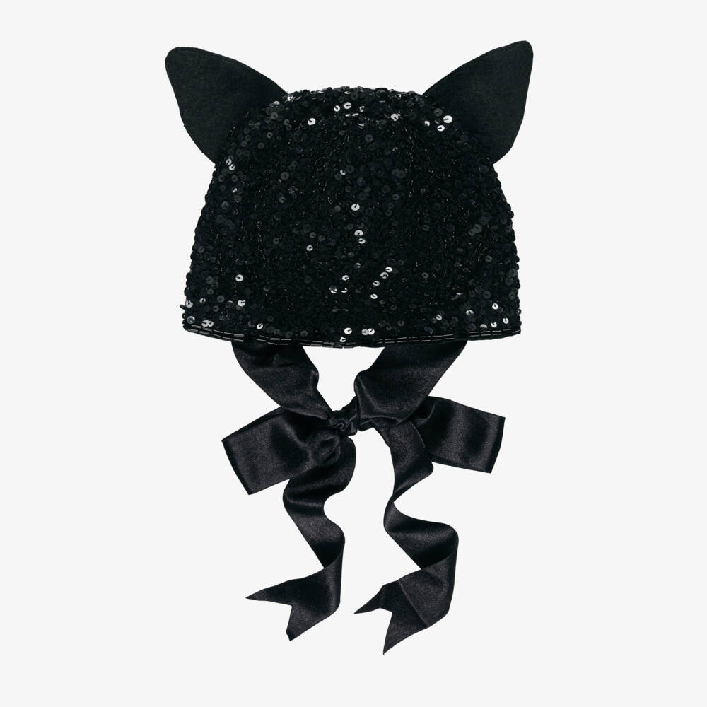 Tutu du Monde-Girls Black Sequinned Halloween Cap | Childrensalon Outlet