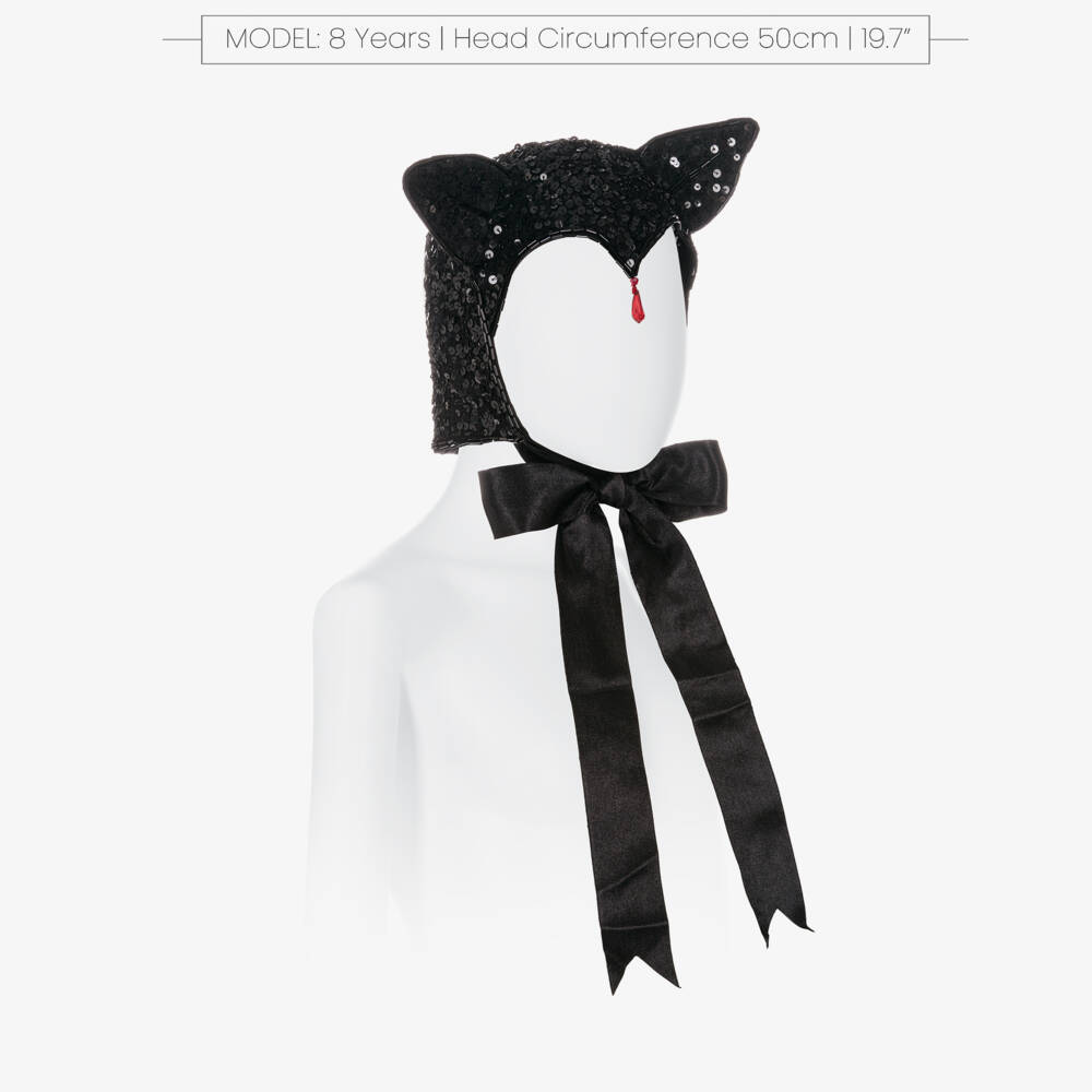 Tutu du Monde-Girls Black Sequinned Halloween Cap | Childrensalon Outlet