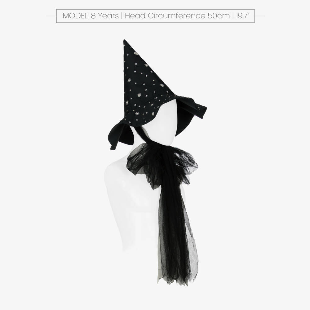 Tutu du Monde-Girls Black Sequinned Witch Hat | Childrensalon Outlet