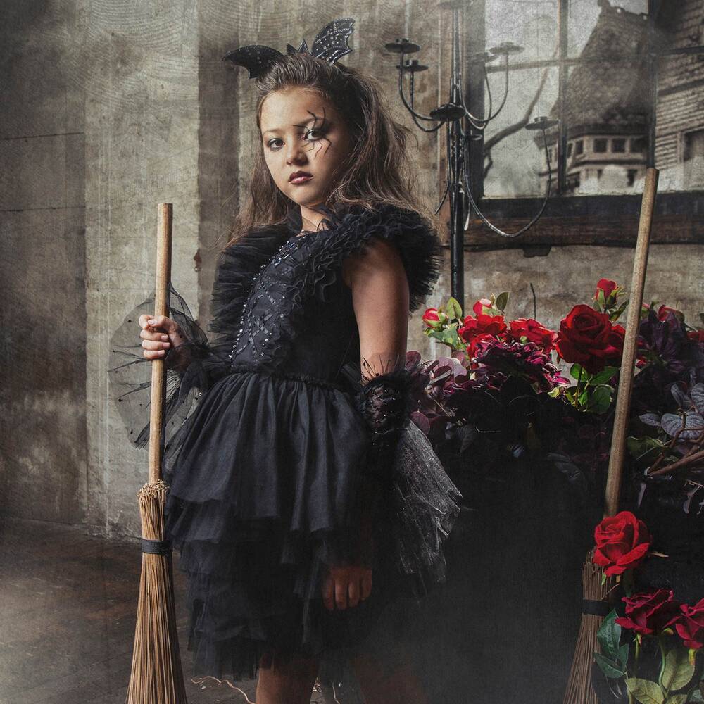 Tutu du Monde-Girls Black Tulle Bat Dress | Childrensalon Outlet