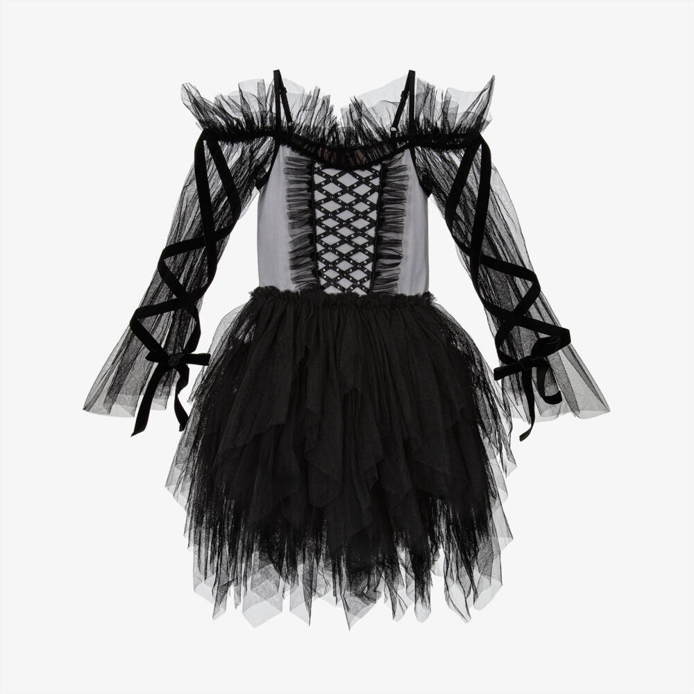 Tutu du Monde-Girls Black Tulle Halloween Tutu Dress | Childrensalon Outlet
