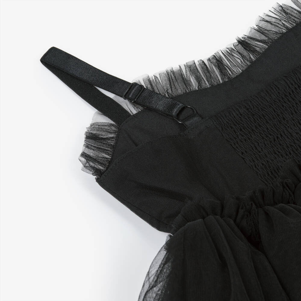 Tutu du Monde-Girls Black Tulle Tutu Dress with Sparkling Bat Motif | Childrensalon Outlet