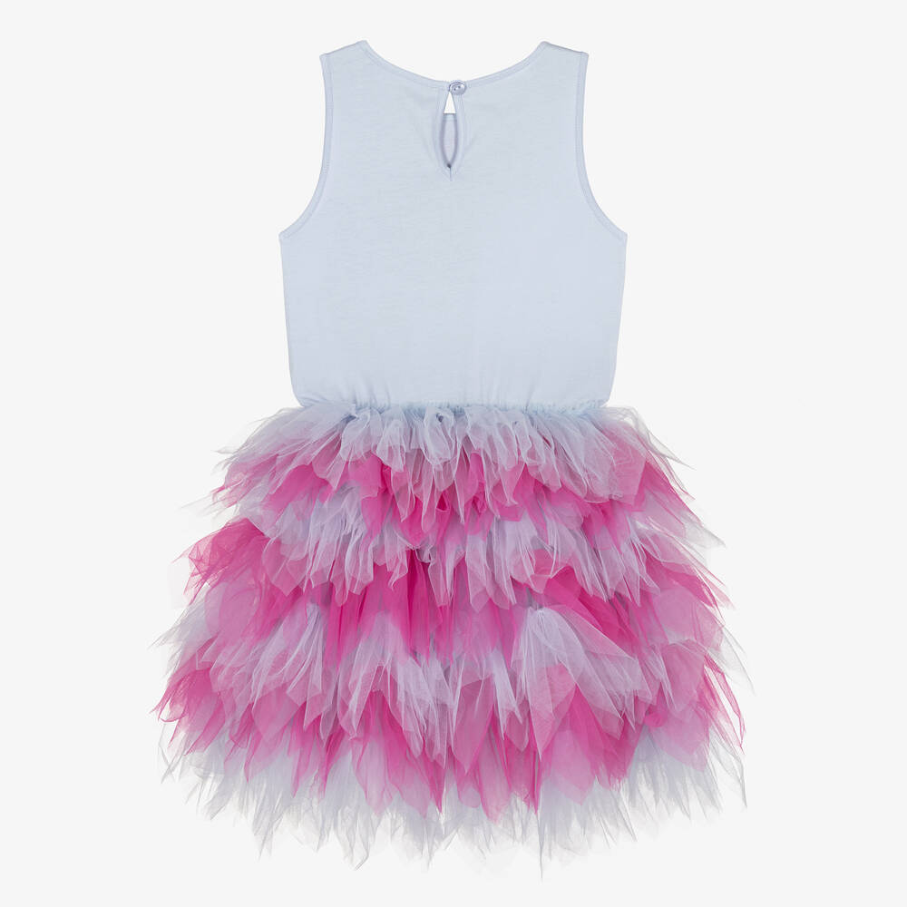 Tutu du Monde-Синее хлопковое платье Trolls для девочек | Childrensalon Outlet