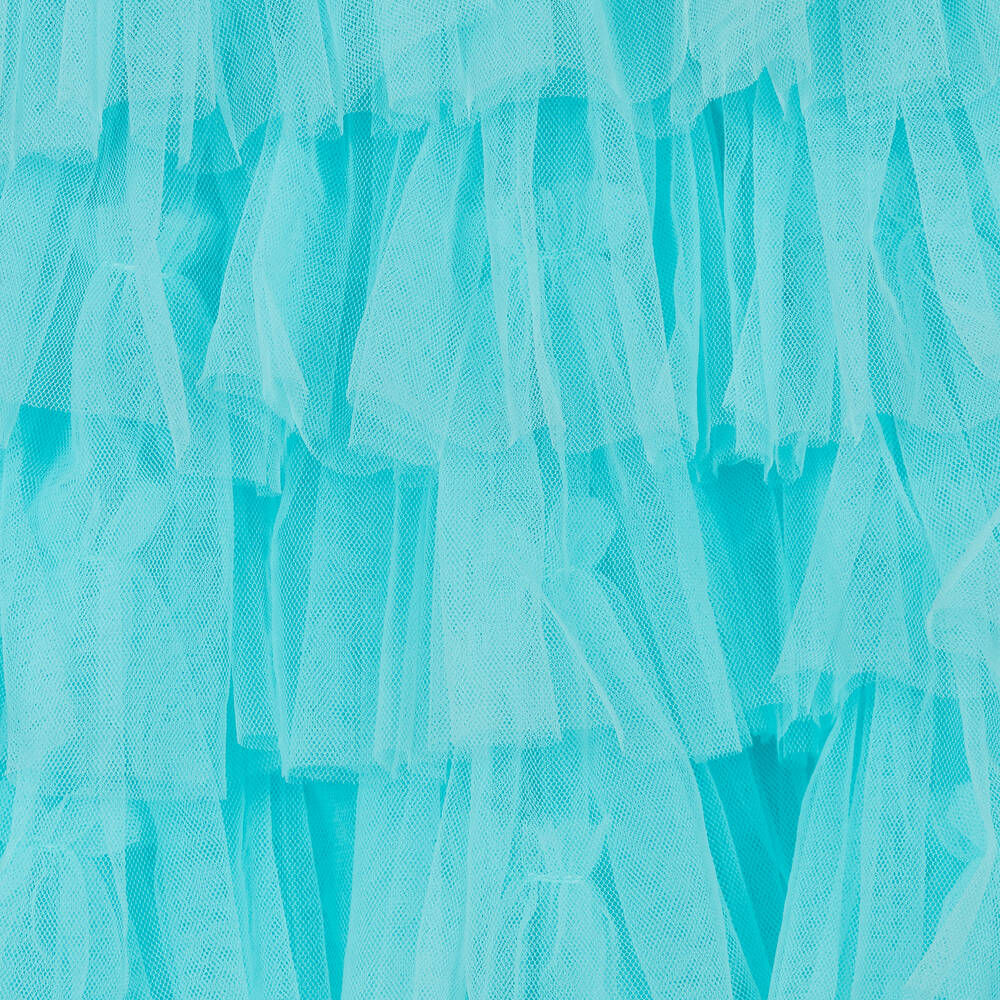 Tutu du Monde - Girls Blue Ruffle Tulle Dress