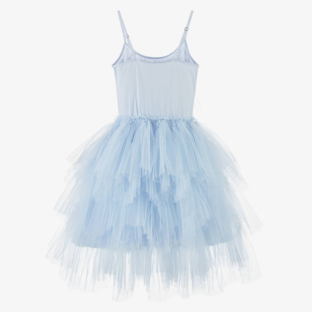Tutu du Monde-Girls Blue Sequin, Feather & Tulle Dress | Childrensalon Outlet