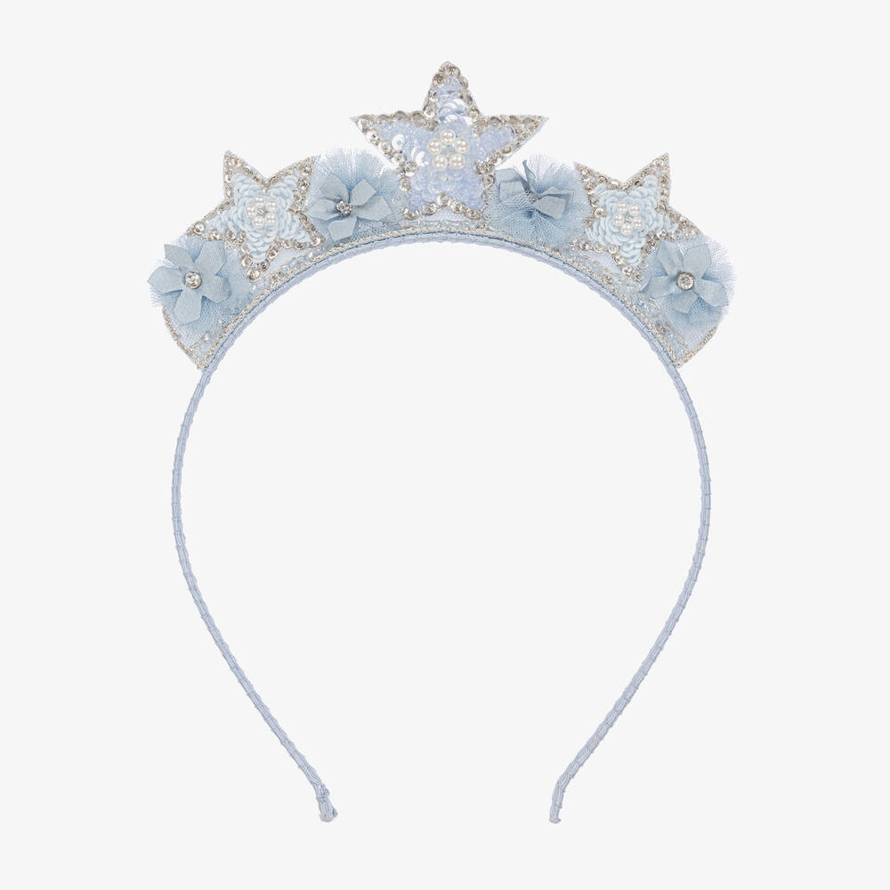 Tutu du Monde-Girls Blue Sequin Star Hairband | Childrensalon Outlet