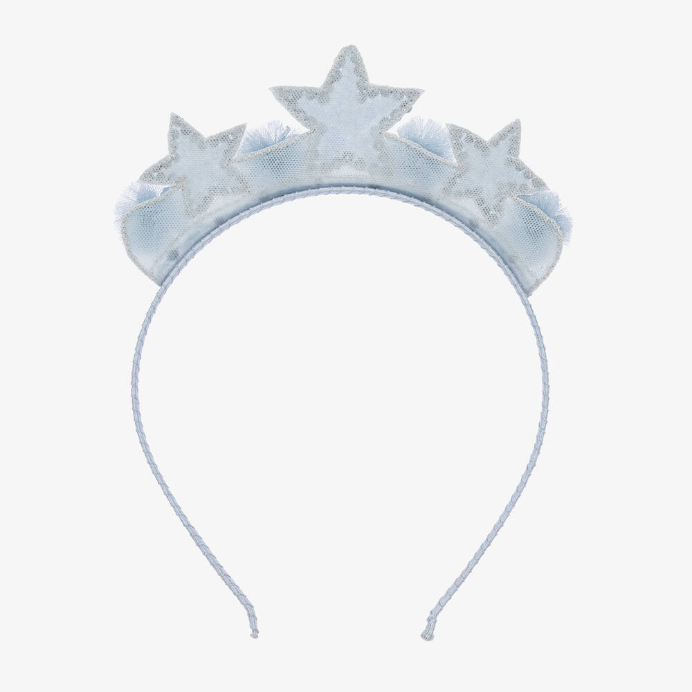 Tutu du Monde-طوق للشعر نجوم مطرز بترتر لون أزرق للبنات | Childrensalon Outlet