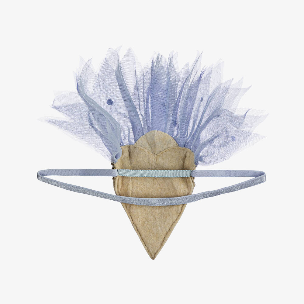 Tutu du Monde-Girls Blue Sequin Tulle Headband | Childrensalon Outlet