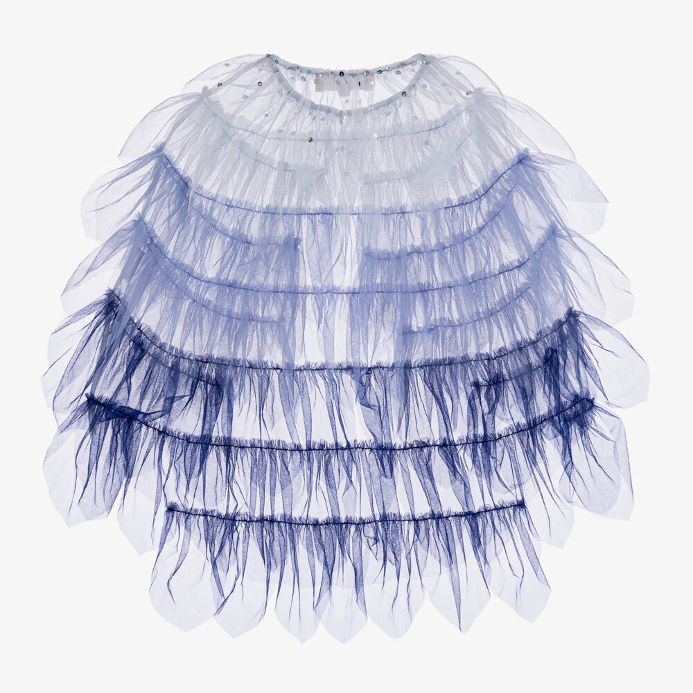 Tutu du Monde-Плащ из сапфирового тюля для девочек | Childrensalon Outlet