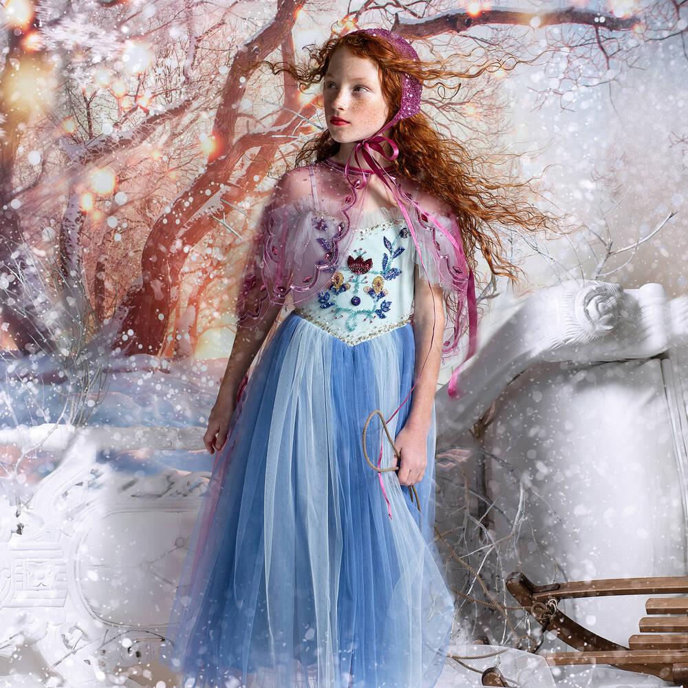 Tutu du Monde Girls Blue Tulle Disney Dress