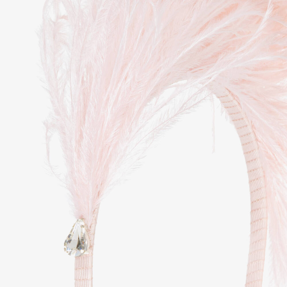 Tutu du Monde-Girls Blush Feathered Headpiece | Childrensalon Outlet