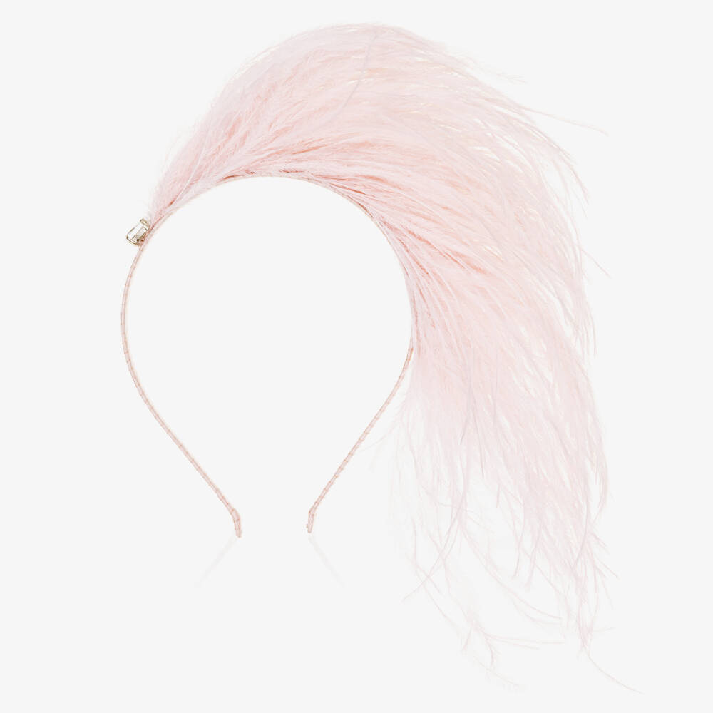 Tutu du Monde-Girls Blush Feathered Headpiece | Childrensalon Outlet