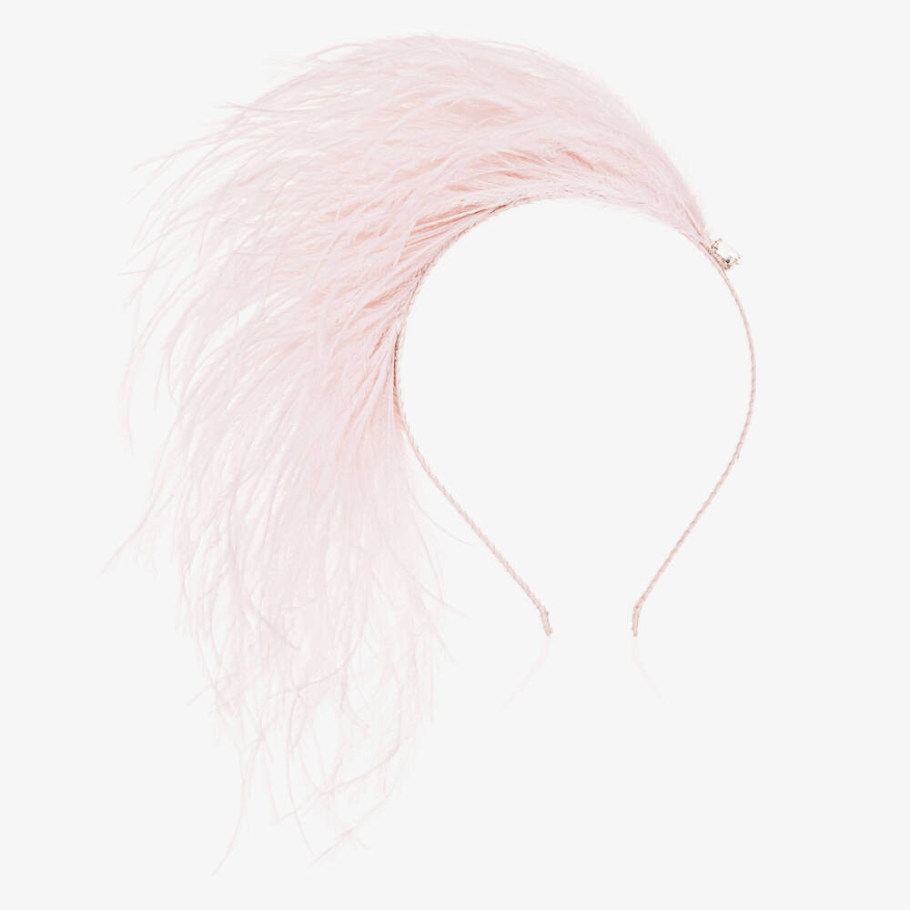 Tutu du Monde-Girls Blush Feathered Headpiece | Childrensalon Outlet