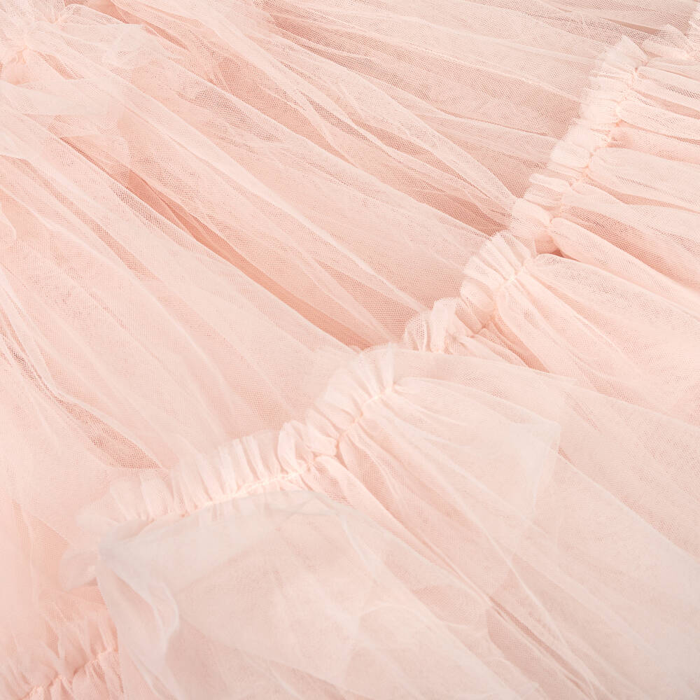 Tutu du Monde-Платье из рюшевого тюля для девочек в нежно-розовом цвете | Childrensalon Outlet
