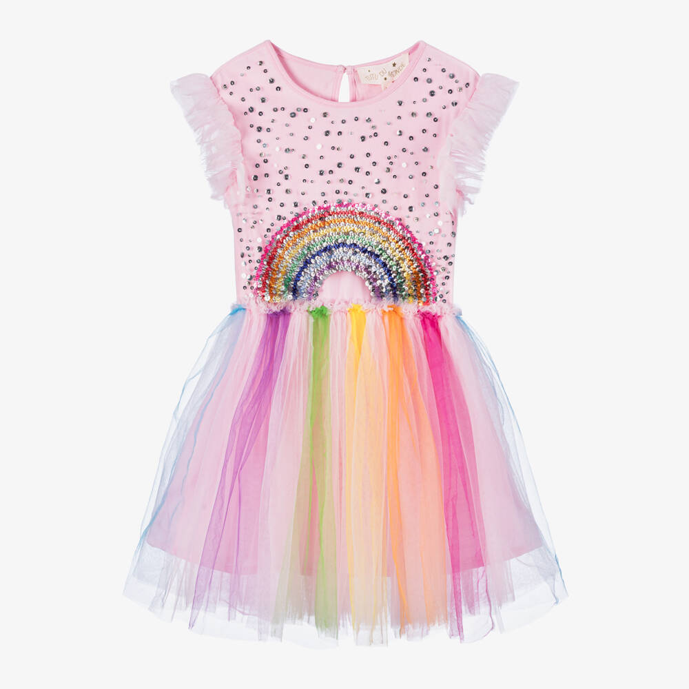 Tutu du Monde-Girls Blush & Multicolor Tulle Gown | Childrensalon Outlet