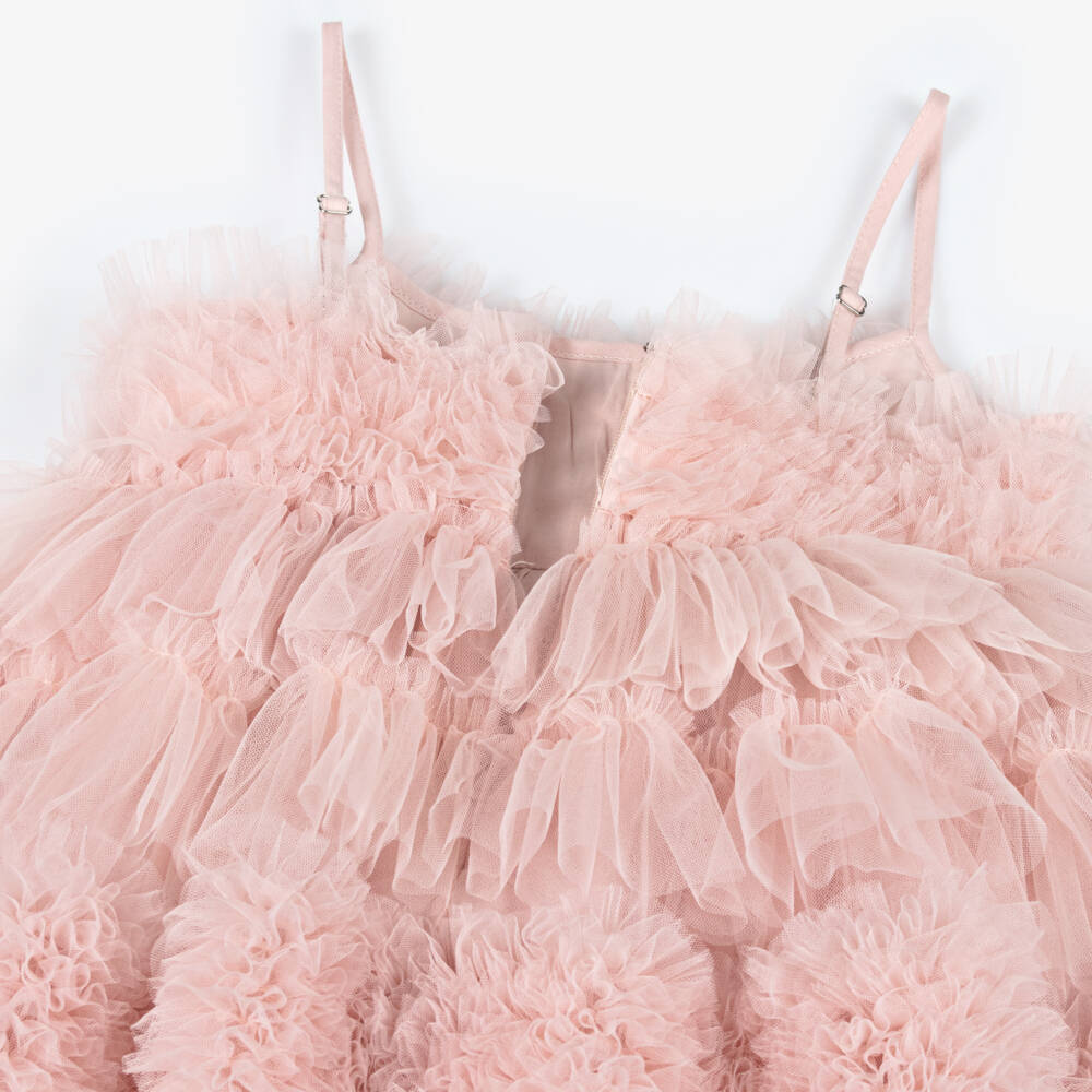 Tutu du Monde-Girls Blush Tiered Tulle Gown | Childrensalon Outlet