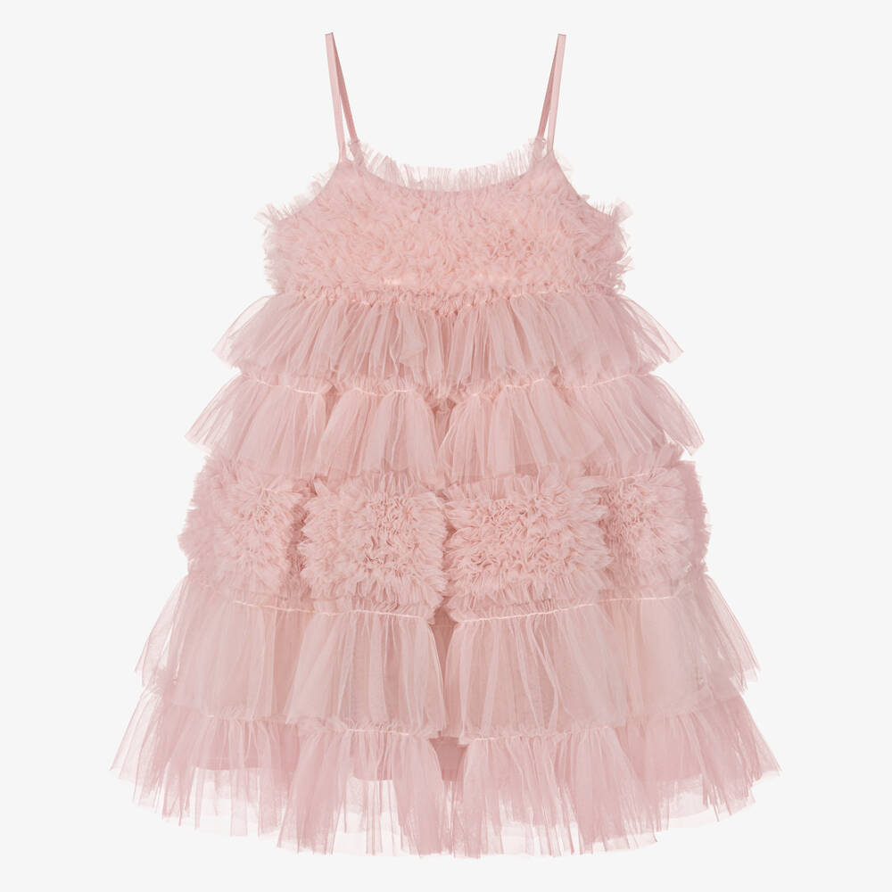 Tutu du Monde-Girls Blush Tiered Tulle Gown | Childrensalon Outlet