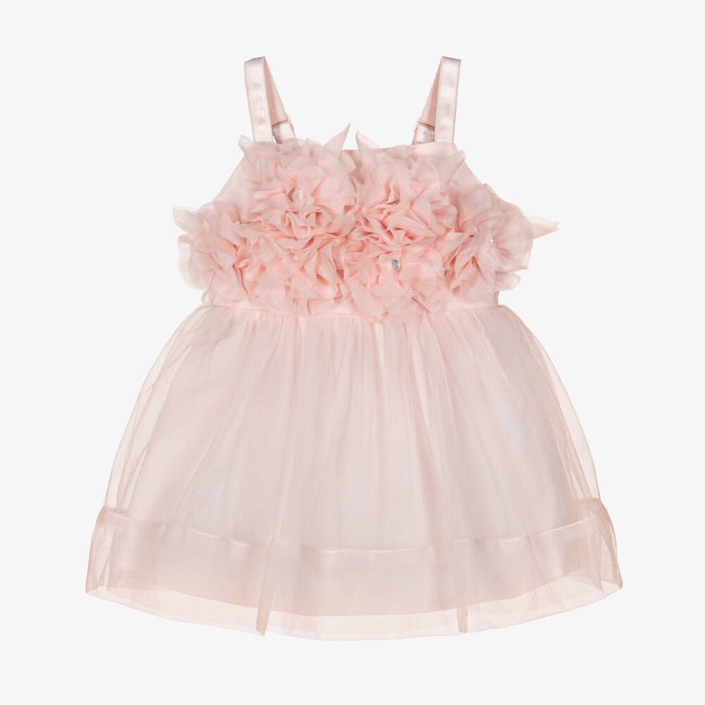 Tutu du Monde-Платье из румяного тюля с цветочным узором для девочек | Childrensalon Outlet