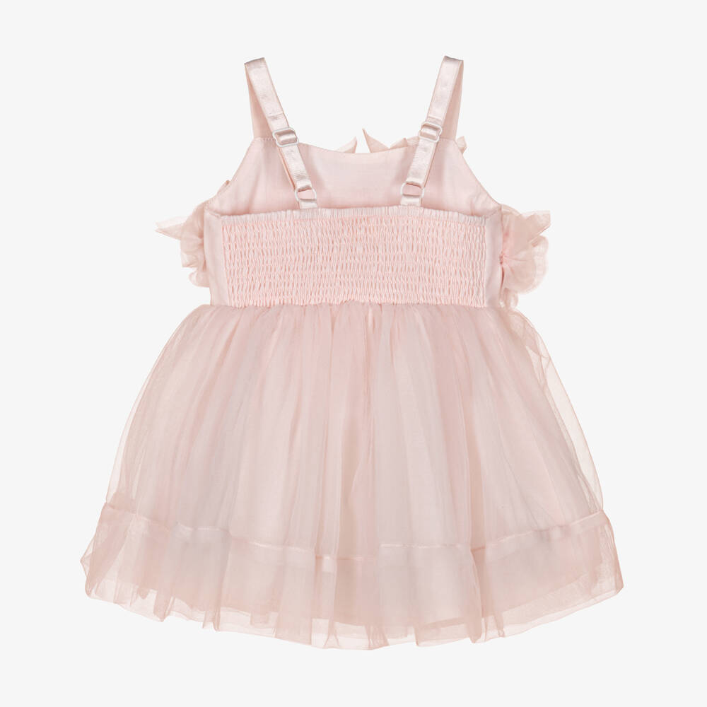 Tutu du Monde-Girls Blush Tulle Floral Dress | Childrensalon Outlet