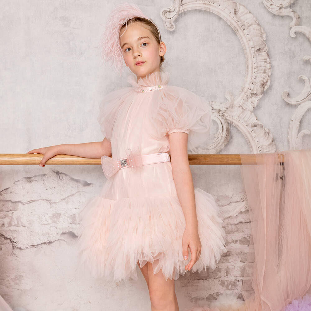 Tutu du Monde-Girls Blush Tulle Gown Delight | Childrensalon Outlet